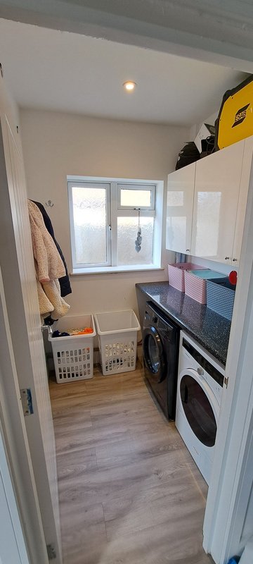 Utility room — clean and organised after